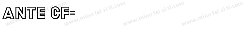 ante cf字体转换